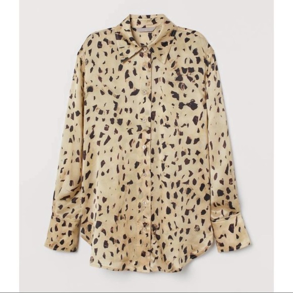 NWOT H&M Animal Print Shirt - Picture 2 of 3